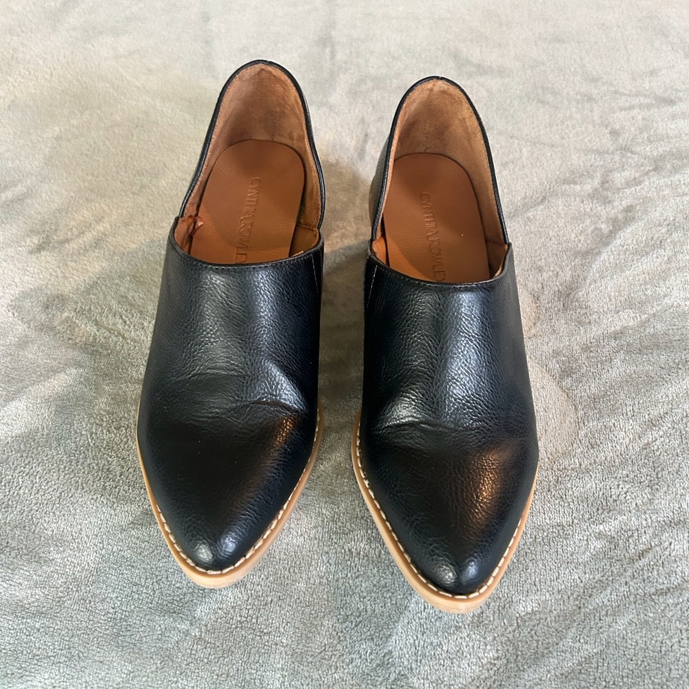 Cynthia Rowley Black Leather Booties